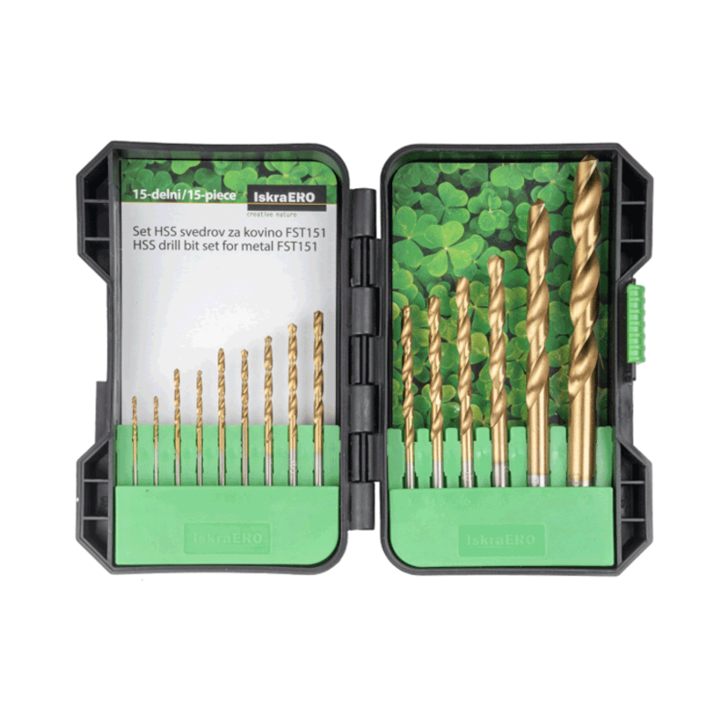 15-dijelni set HSS burgija za metal ISKRA Ero FST151