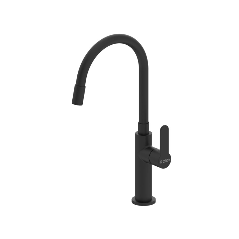 Česma za kuhinju K209B FLEX CRNA BLITZ